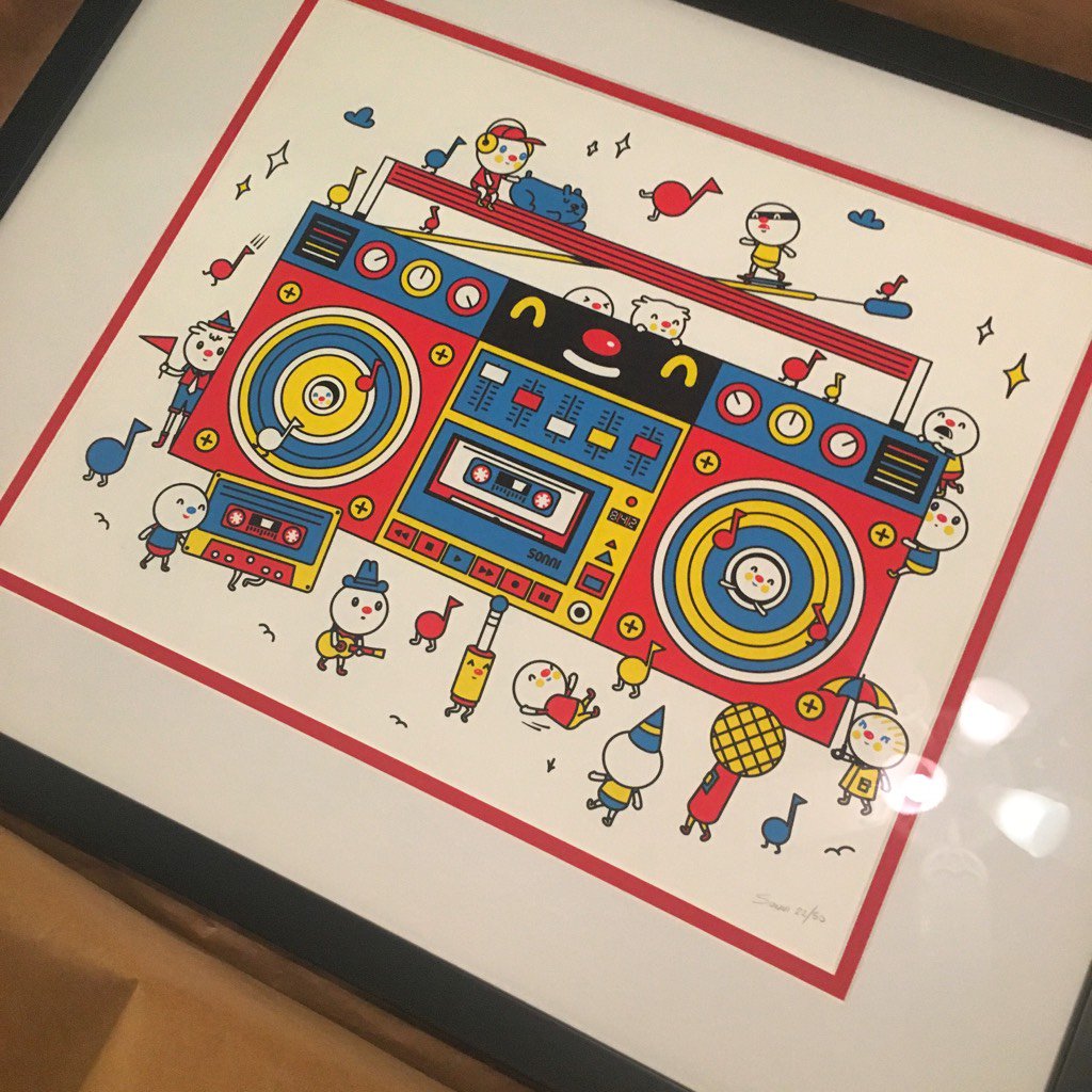 Last print from Buenos Aires trip framed! Street artist #sonni #ineedmorewalls