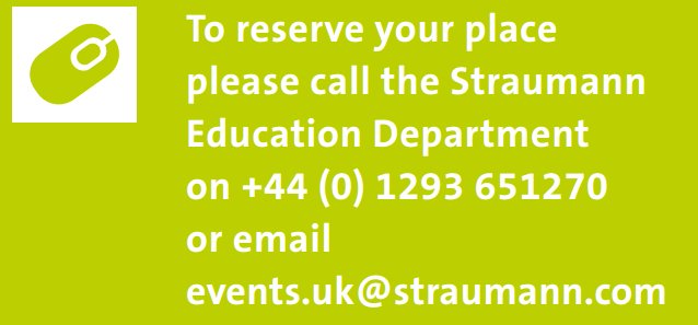 StraumannUK's tweet photo. "Straumann Basic @BotissB  Course is a one day course designed to deliver the essentials of bone regeneration. https://t.co/9zcnkBQaXW