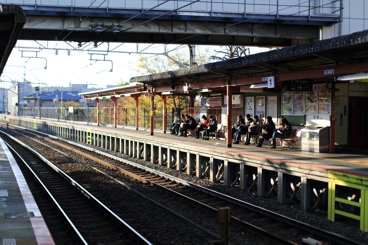 tk4319's tweet image. あさだよ。#伏見稲荷駅