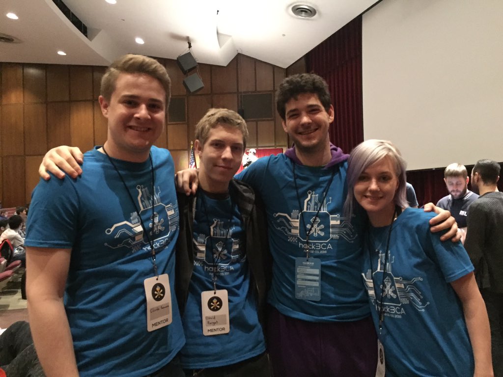 TheHackerFund's tweet photo. Christi, Charlie, David, and the #squad captain Oliver mentoring @hackBCA #hackathon #charity #nonprofit https://t.co/XnsImsazO6