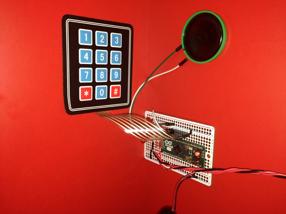 WiFiJT's tweet image. #ArduinoD16 Personal Alarmed Box By Hannah #geekforlife @adafruit Arduino micro,Adafruit permaproto,keypad etc