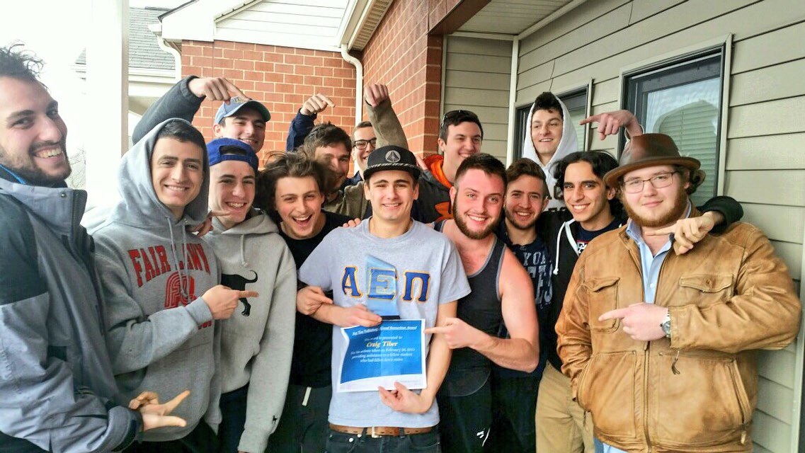 IthacaAEPi's tweet photo. CONGRATS to Brother Craig Tiber for being recognized by IC &amp; receiving the Good Samaritan Award! #ProudFrat #AEPi https://t.co/KQiwGSElUl