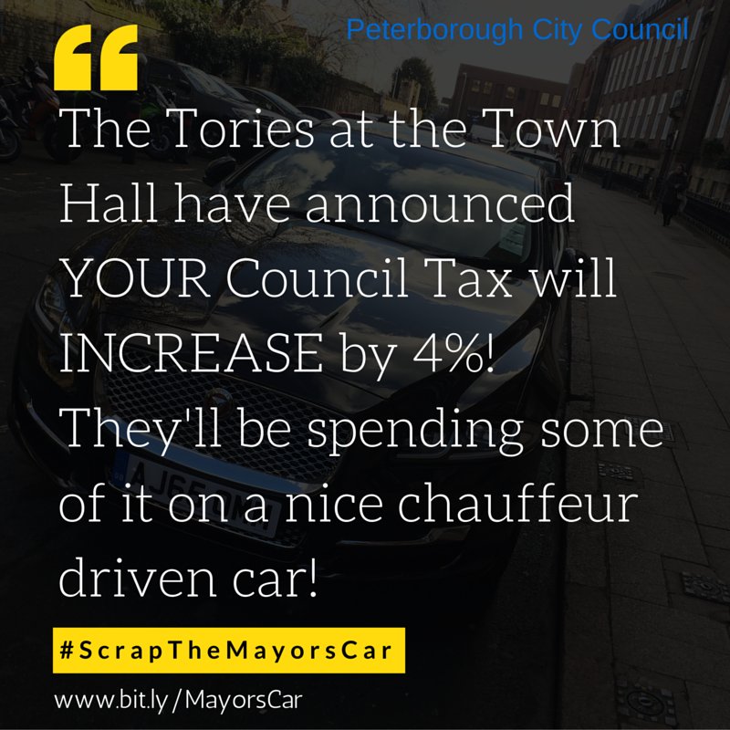 Darren_Fower's tweet photo. Just so ya know where some of your Council Tax is gong! #ScrapTheMayorsCar #AddYourSupport https://t.co/2vGjDST1kL https://t.co/4VEOAHMzGo