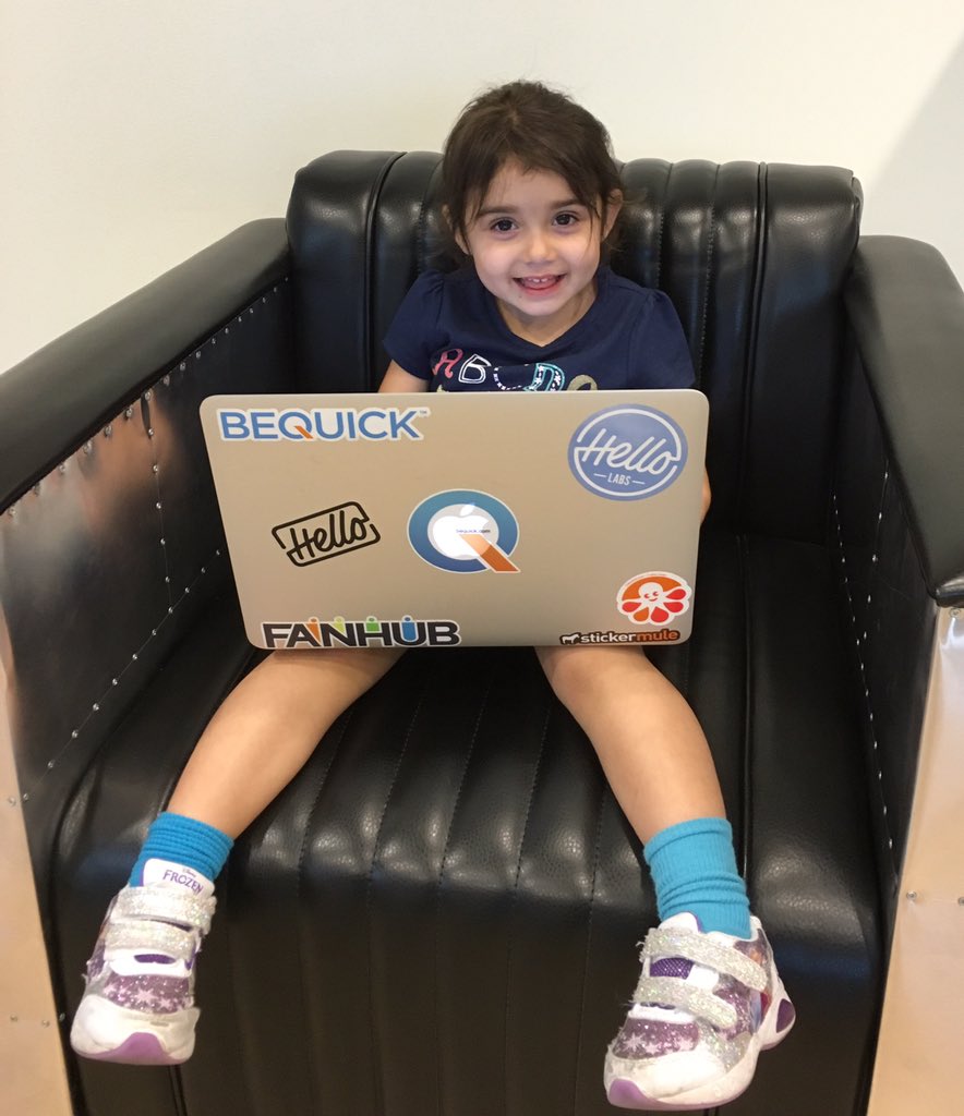 DAnaGuiloff's tweet photo. Starting them early!! #learntocode #girlscodetoo #girlswhocode #codingcutie @PBGDojo @CoderDojo https://t.co/7t7xmzVjg8