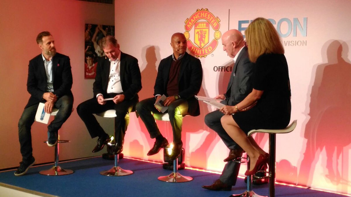 Epsonworldcup's tweet photo. Huge thanks to the #ManchesterUnited legends  Karel Poborsky, Quinton  Fortune and Bryan Robson! #EpsonMUExperience https://t.co/IBXkXMtsyL