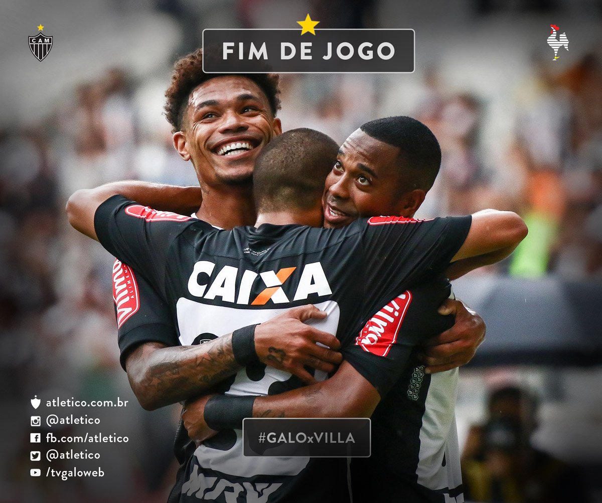 Atletico's tweet photo. Fim de jogo! #Galo 7 x 2 Villa Nova! https://t.co/ShwWyzreg3