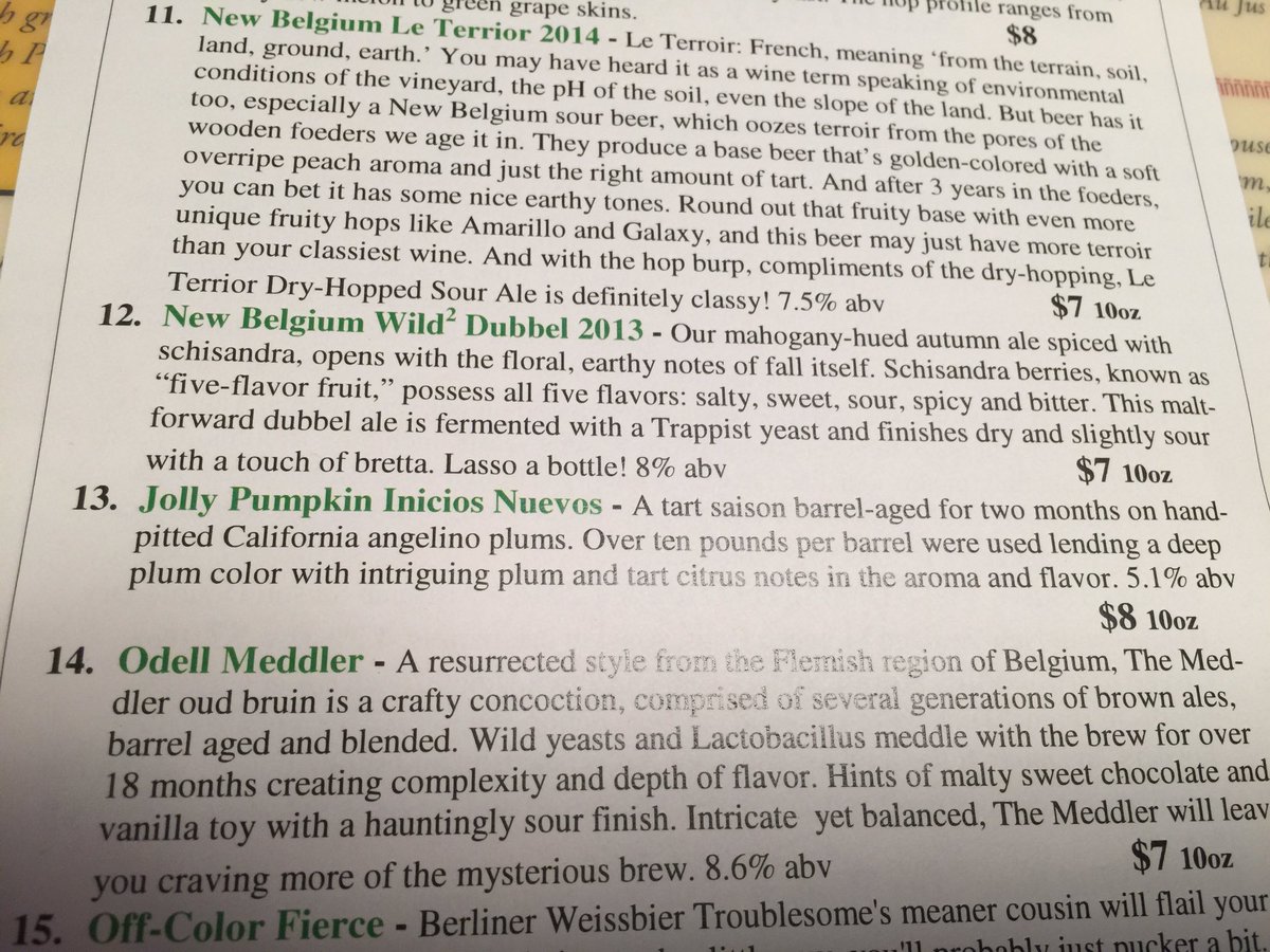 Some awesome sours happening at <a href="/FallingRockTap/">FallingRockTaphouse</a> right now!