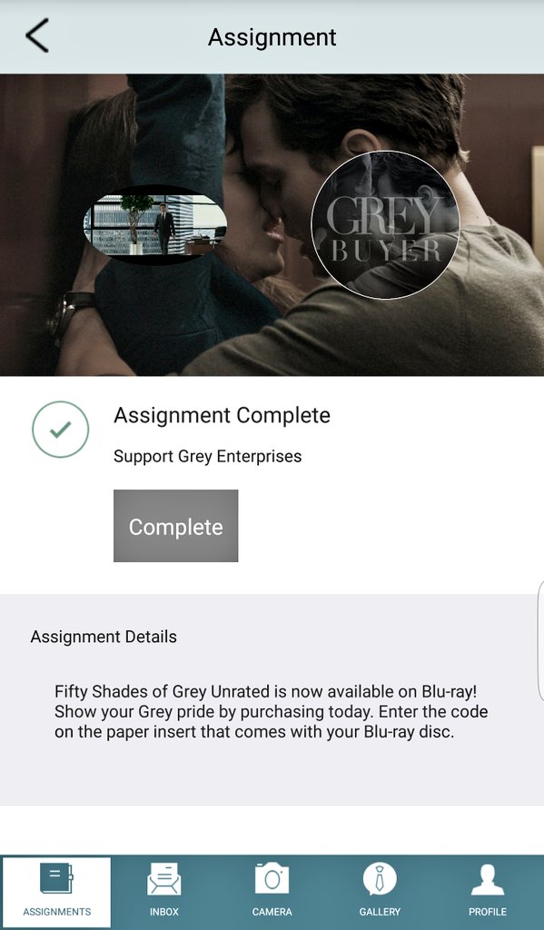 50ShadesFan_'s tweet photo. #FiftyShades #GreyIntern assignments are not so much new but seems to be more of assignments that have been renamed. https://t.co/MxNZh6gV3F