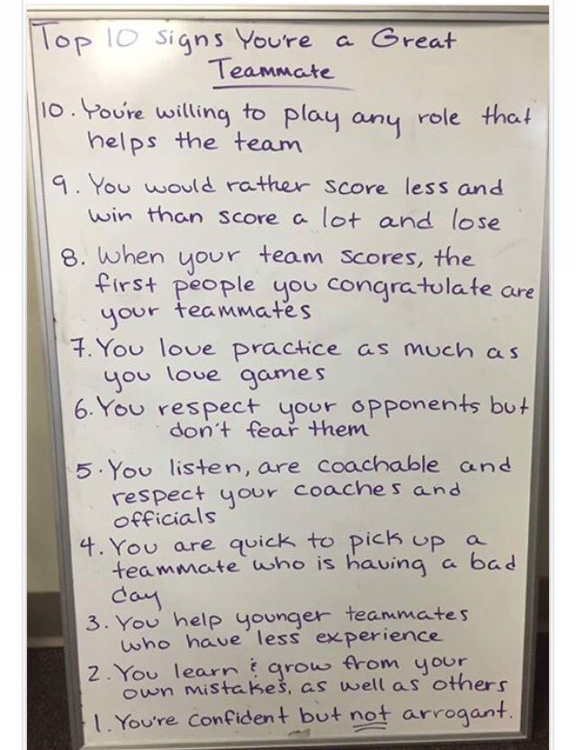 PittsLAXBabes's tweet photo. 10 signs your a great teammate https://t.co/XcTOrCVQE1