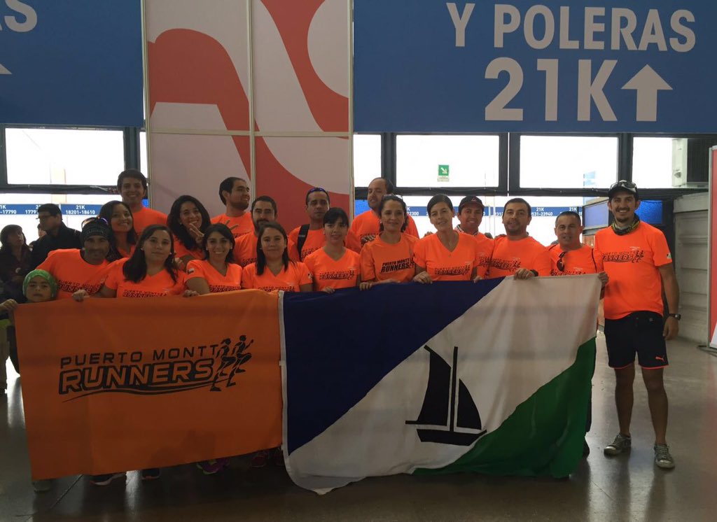 PMRunners's tweet image. Nuestro Club @PMRunners presentes hoy en la ExpoMaratón y mañana a correr!!  #PuertoMontt dice presente! 🏁🏆🏃