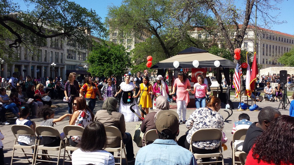 Turkish Festival today in Alamo Plaza.  Super fun &amp; something that probably not be allowed here in a few years.