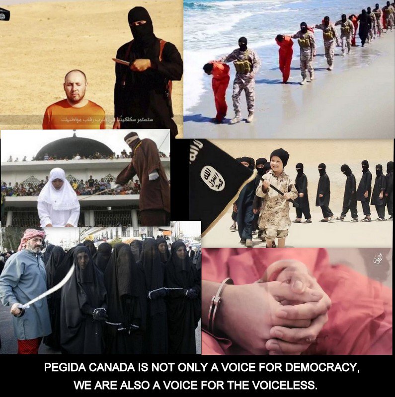 PegidaCanada's tweet photo. #pegida #noislam #nopersecution #freedom #nomisogyny #freedom #Godkeepourlandgloriousandfree https://t.co/kajxoJmJr8