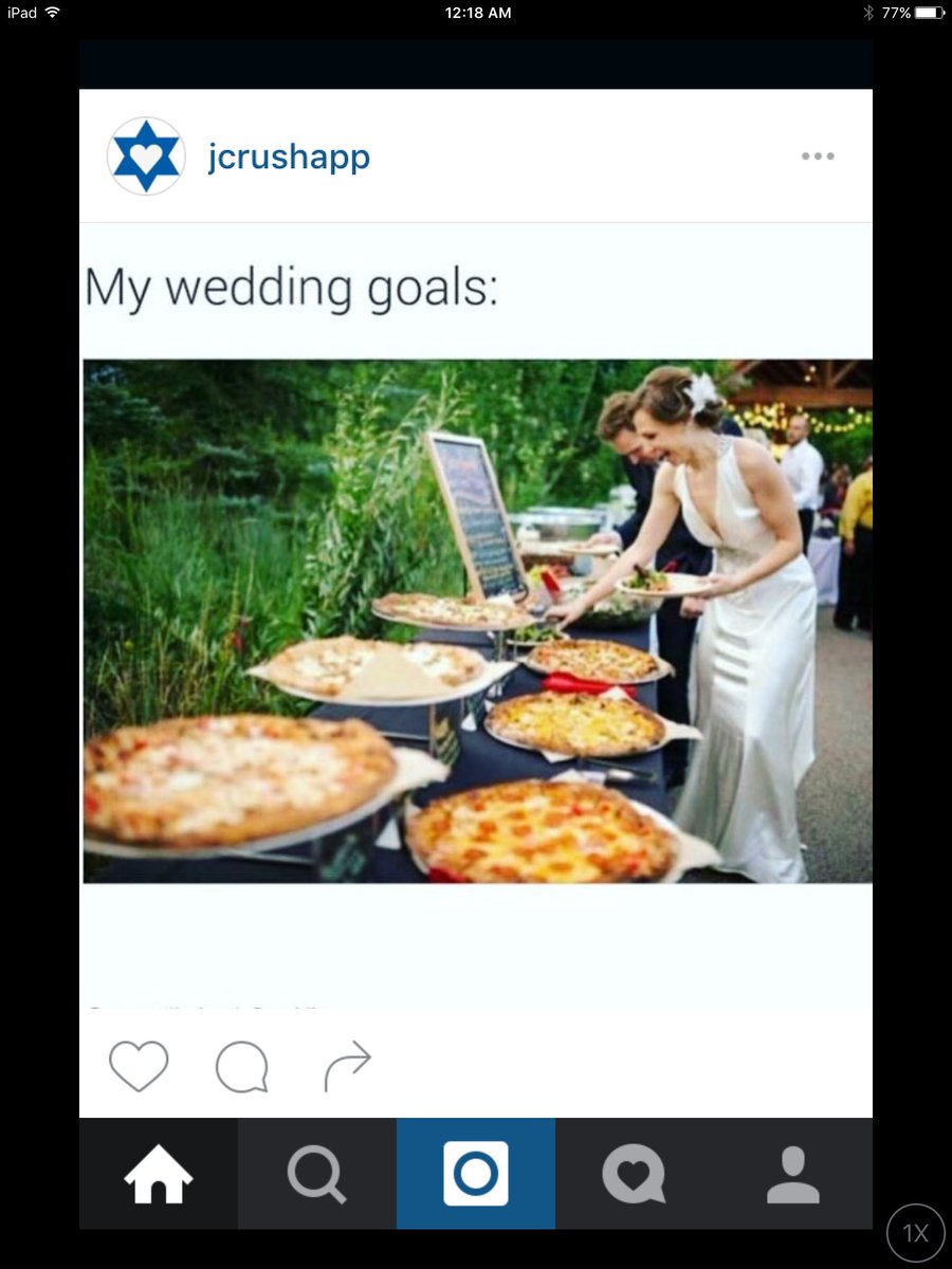 AviHolyLand's tweet photo. As long as all that pizza is Kosher Mehadrin I am so on this @JcrushApp! Now, just need to find my b'shert 🍕💋👰🏻 https://t.co/WExfPDGezK