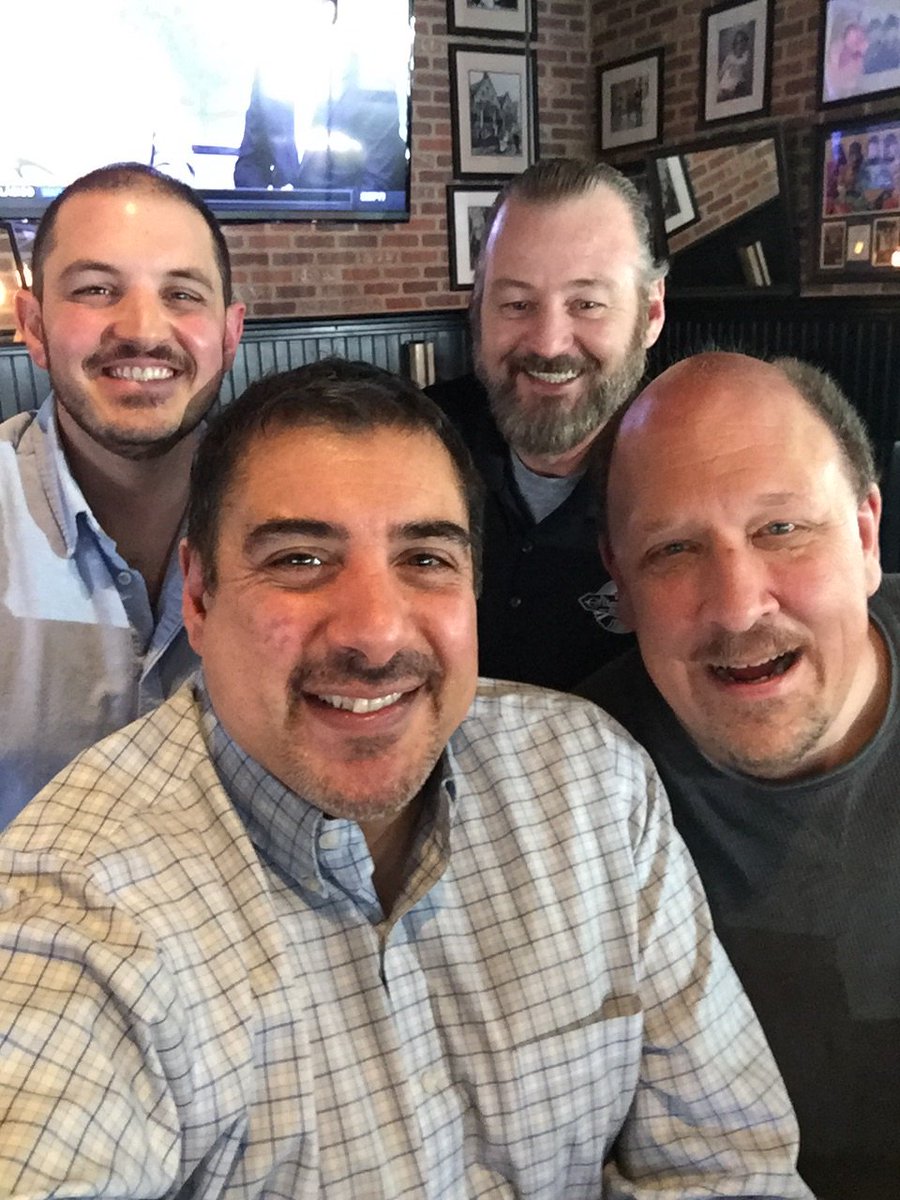 JerryPadden's tweet photo. 3 of Cumulus' finest...and me! #solvingworldsproblems https://t.co/Tl1oZiJBFP