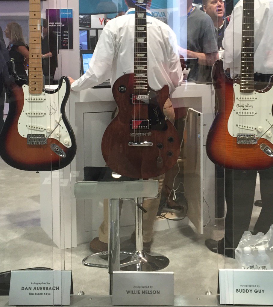 marobscuro's tweet photo. Three awesome guitars by living legends. You know you want one of these in your Dealership.  @SiriusXMAuto https://t.co/LjvdBGDbvn