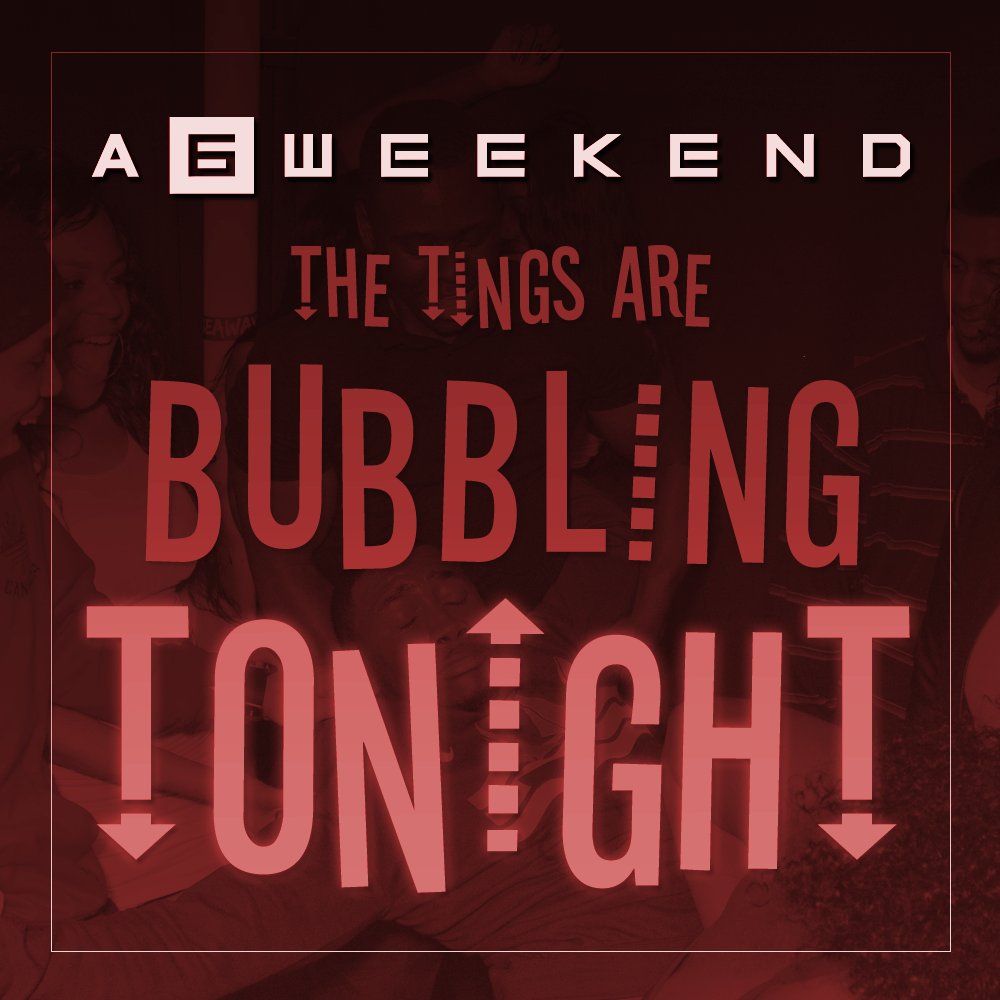 A6Weekend's tweet photo. AND YES, THE TINGS ARE BUBBLING #A6WEEKEND https://t.co/w8FmAbNnrb