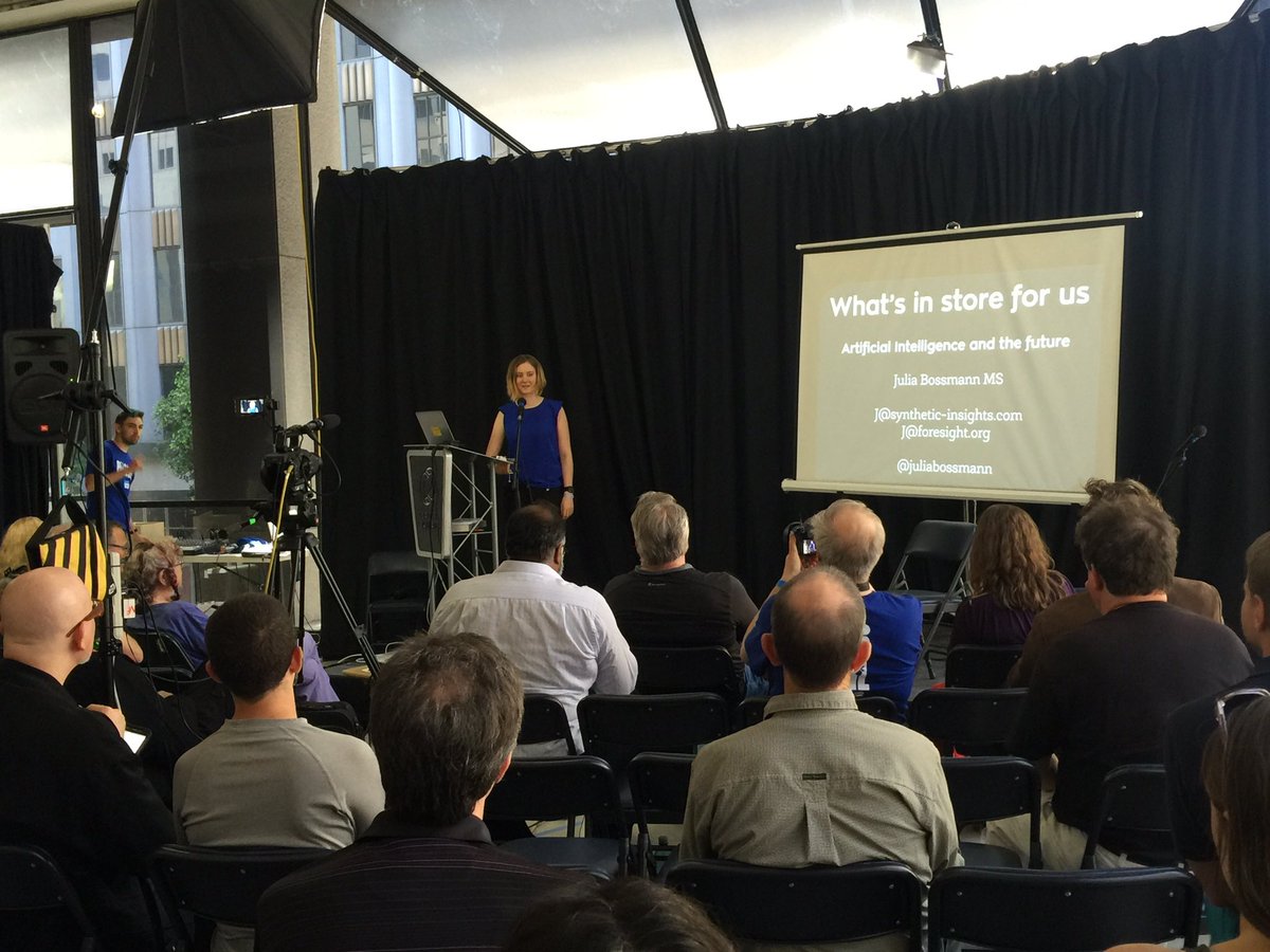 Ed_Celis's tweet photo. What's in store for us! Artificial intelligence &amp; the #future #au @juliabossmann #BILConf #bilconference #dtla #tech https://t.co/3xNblZKR5g