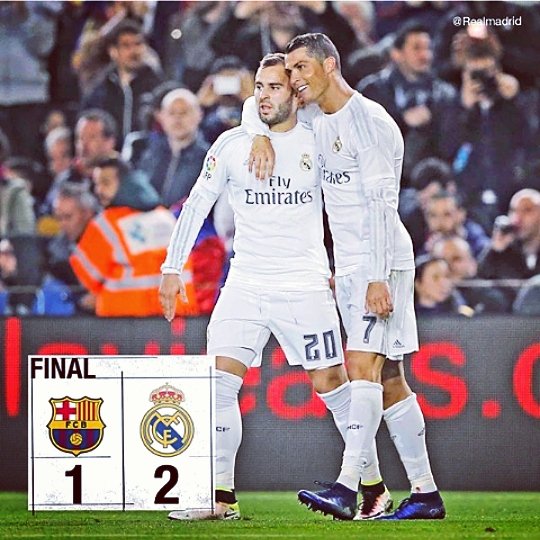 saviothomas13's tweet photo. El ClasicoBarcelona 1-2 Real Madrid⚽62 @KarimBenzema⚽@Cristiano #RMClasico #RMLiga #HalaMadrid https://t.co/ZzS8kWKMIY