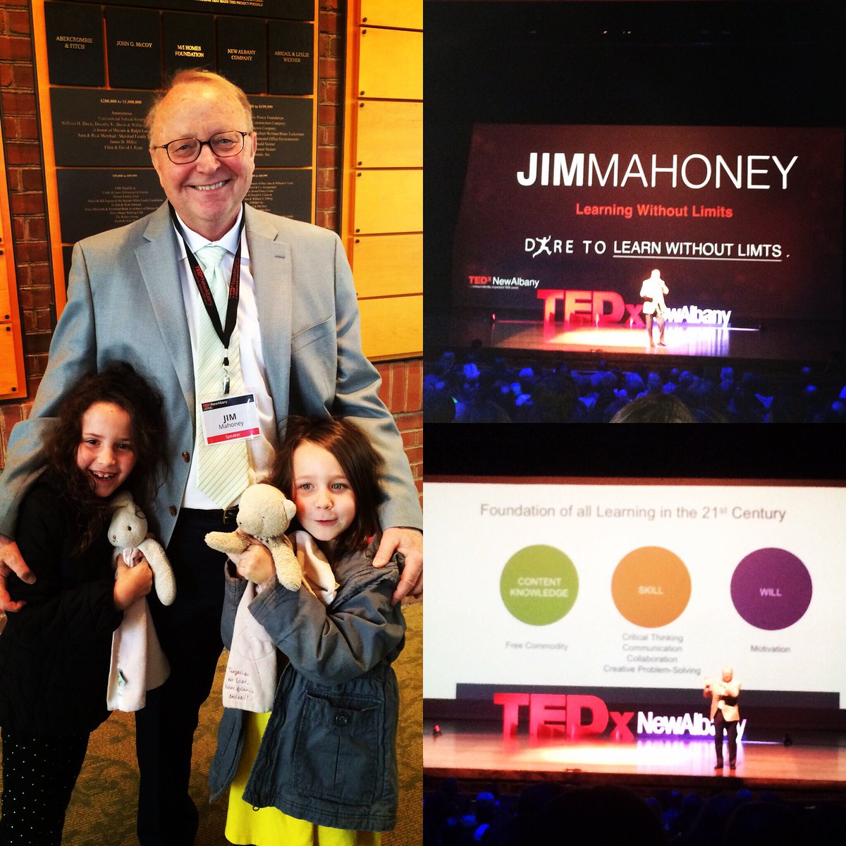 mrsamymeyer's tweet photo. My dad gave an awesome TEDx talk about education today! #learnwithoutlimits #teachtotheedges https://t.co/uYxn1kjxGK