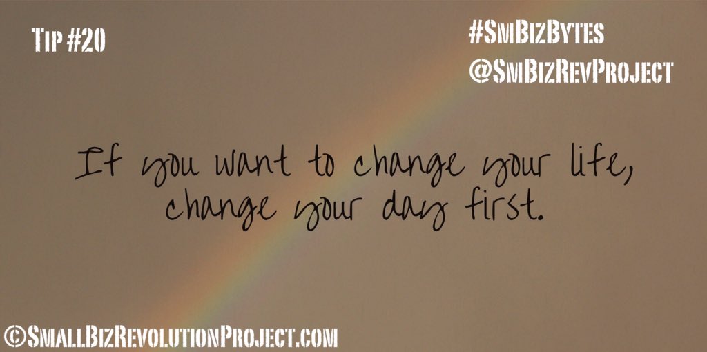 smbizrevproject's tweet photo. One step at a time; it all starts with one small shift.
#smbizbytes https://t.co/1a2l1bPW6R