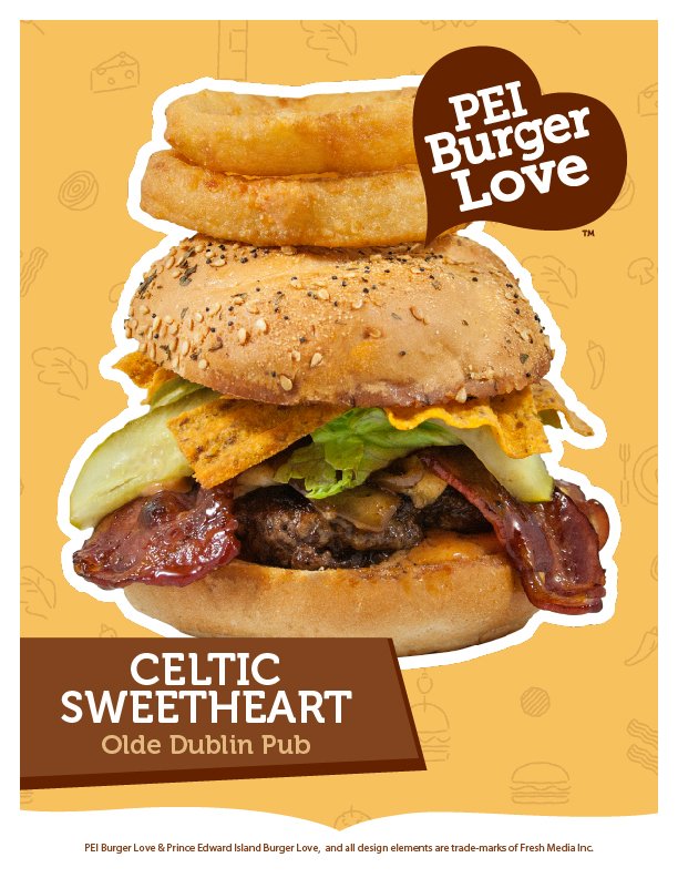 PEIBurgerLove's tweet photo. BEEFY PROFILE: By now you've heard the buzz &amp; know this Celtic Sweetheart from @OldeDublinPub will steal your heart! https://t.co/auKPKdCmNl