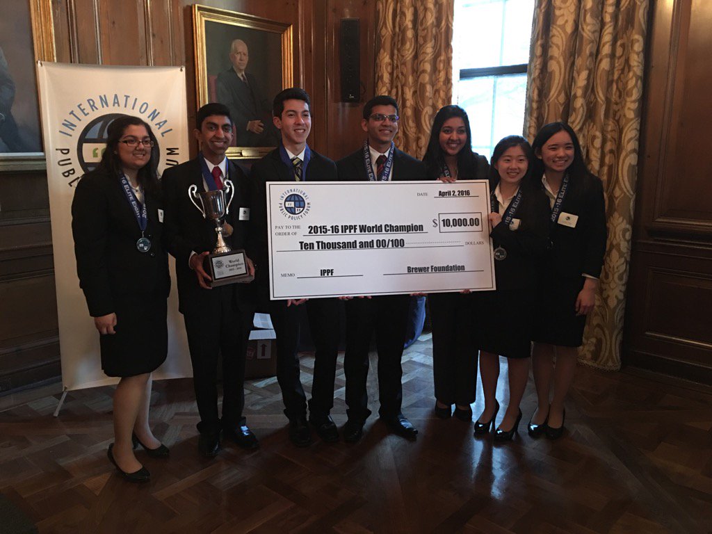 Plano Sr debaters win IPPF!