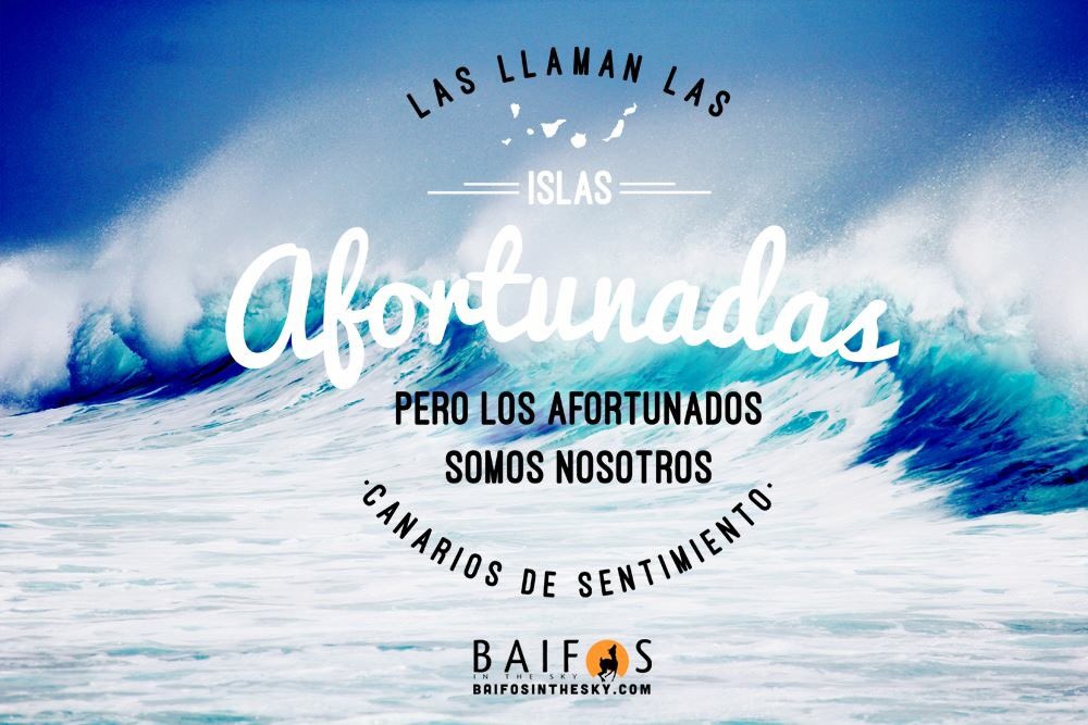 Canario no es sólo aquel que nace en Canarias,también quien se siente parte de ella,quien la cuida, quien la ama...