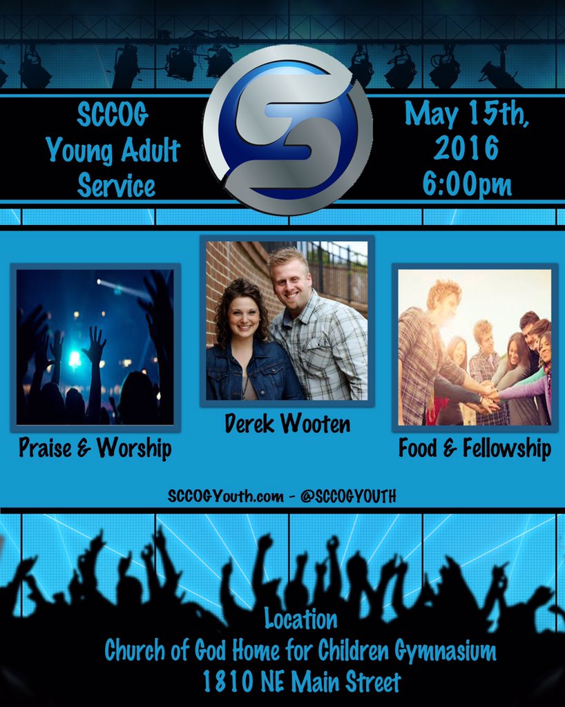 robbailey's tweet photo. Statewide Young Adult Service is going May 15 at 6 PM.  Don't miss this incredible time of worship, food, and fun!! https://t.co/pZWLG5raoR