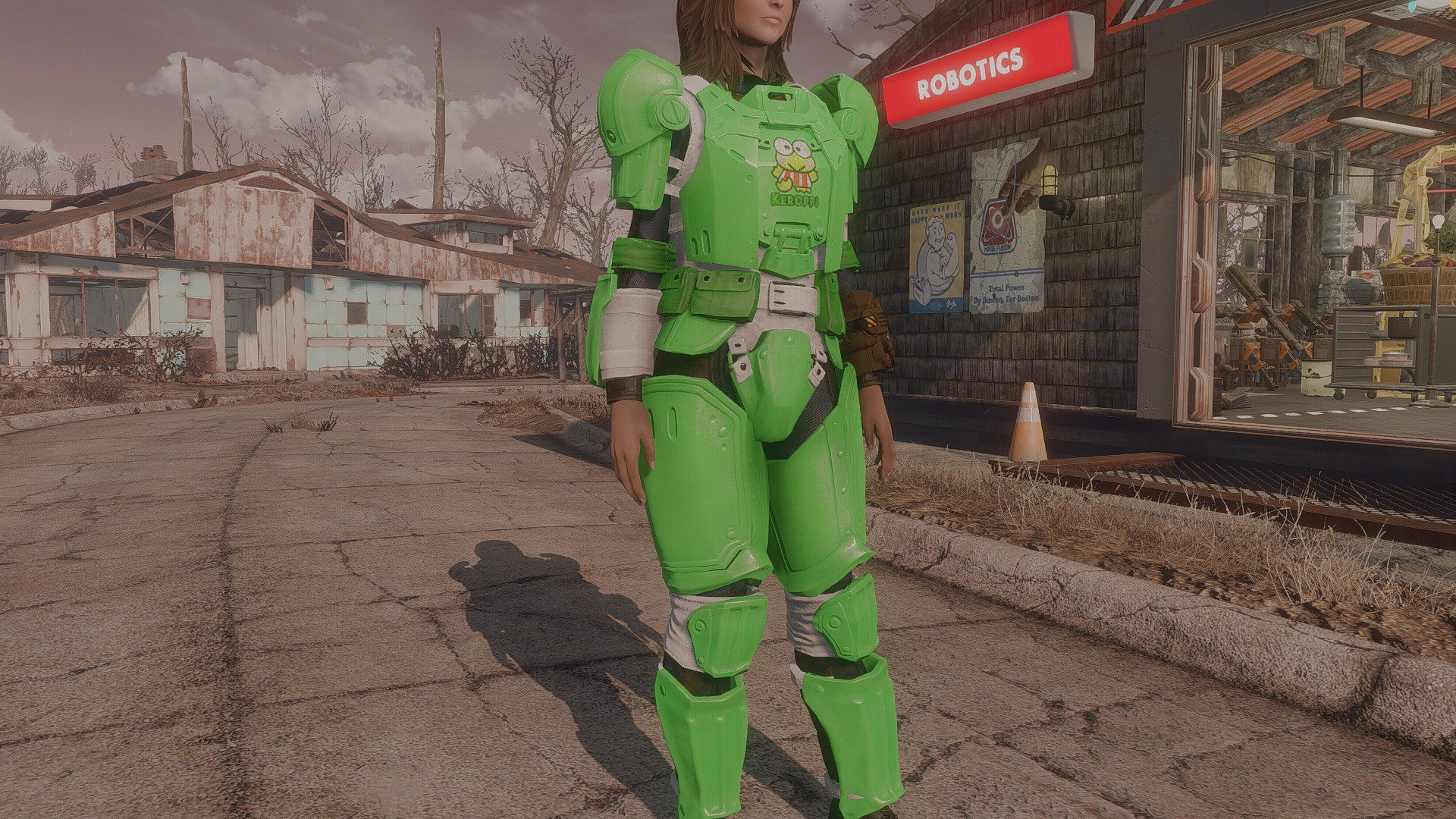 ピピ 在 Twitter 上 Fallout4にカワイイ防具がない そんなあなたに ハローキティ ヘビーコンバットアーマー ケロッピー ヘビーコンバットアーマー まず着ないわな Fallout4 Fo4 T Co J0zswa7t1v Twitter