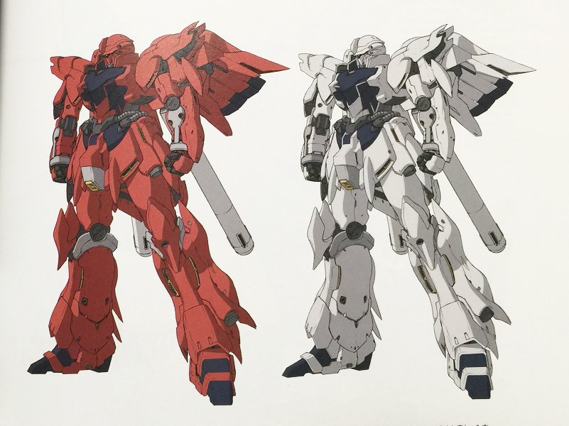 ろあの く Twitterren ガンダムuc Re 0096 新規edの線画シナンジュ よく見たらmsアーカイブに載ってたエングレービングとアンテナの無いやつだった G Uc T Co Ebeewfn3ul