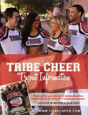 TribeCheer's tweet photo. 2016-17 Tryout Packet &amp; Info is online at https://t.co/3wy1dRqYZU Join the fam! #tctakeover TRYOUTS MAY 4-7 😍😘❤👌 https://t.co/F9b8AACvRm