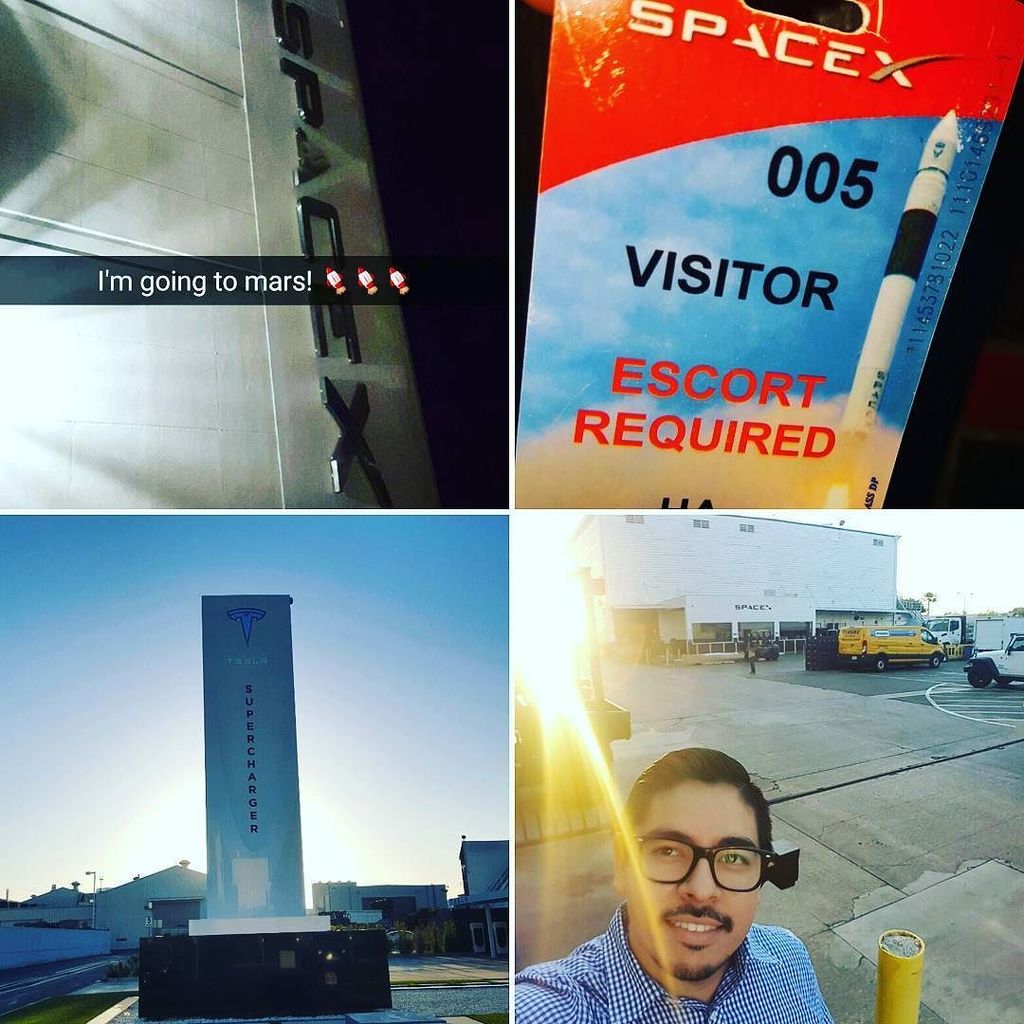 rocketsselfi's tweet photo. Had a blast yesterday at #spacex
#elon #musk #visonary #entrepreneur #missiontomars #rockets #space #rocketrd #tes… https://t.co/Q0VpEVlSpm