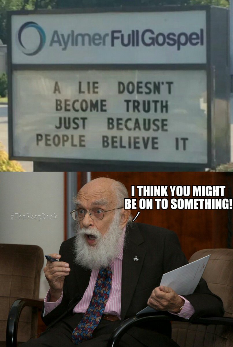 Variant to previous meme featuring
@AmazingRandi.
#Irony #Atheism