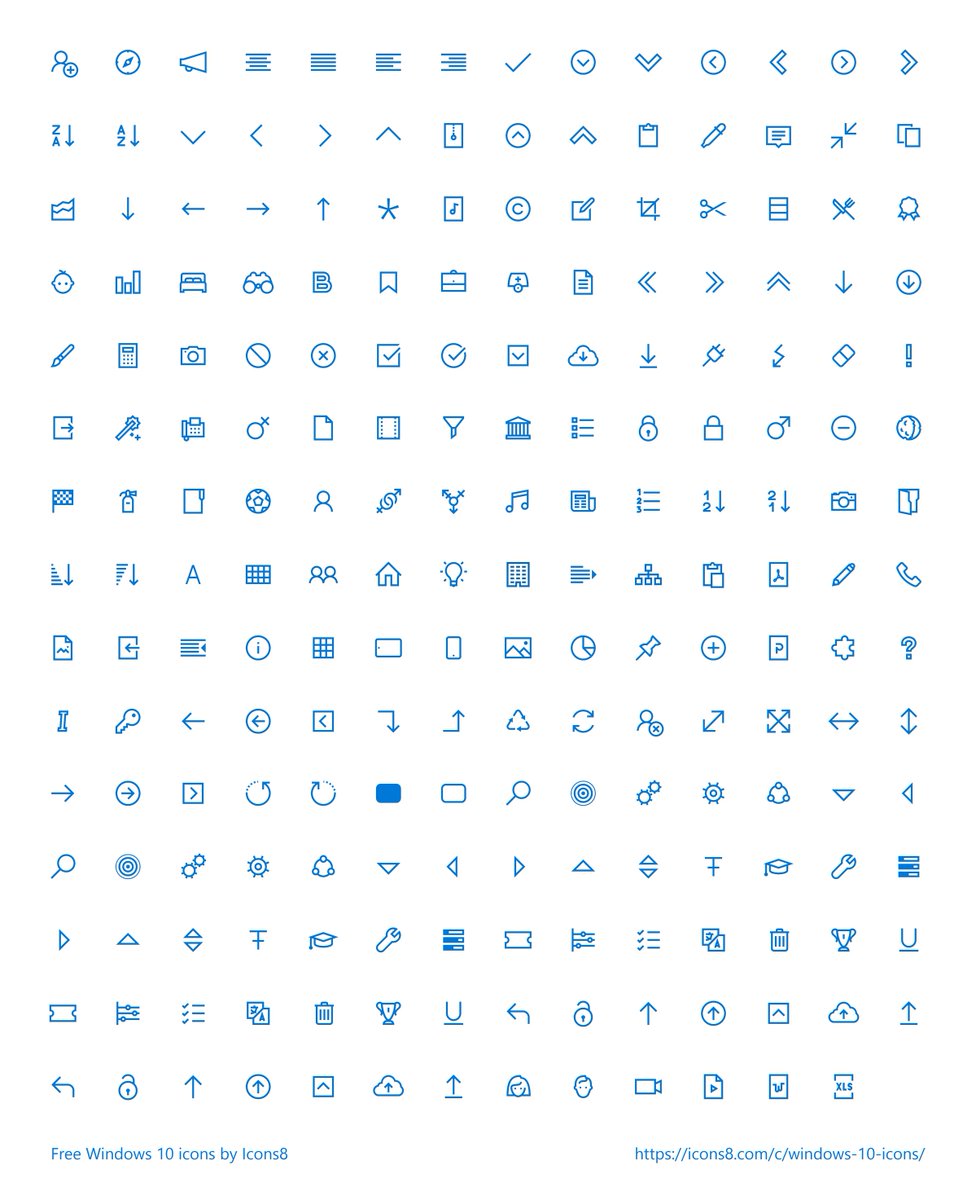TimeAngelina's tweet image. 200+ Windows 10 FREE Icons icons8.com/c/windows-10-i… #freebies #icons