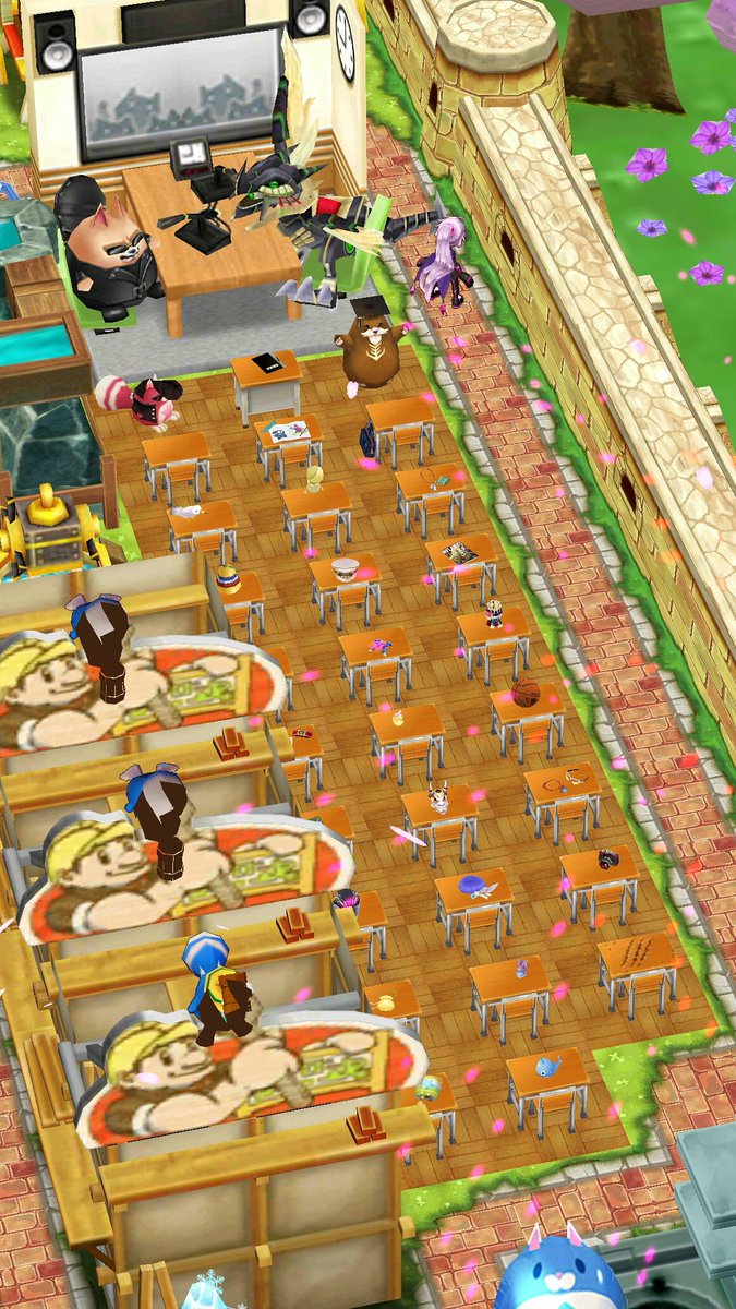 白猫 茶熊16の机はせっかくなら教室っぽくデコりたい 全設置ボーナスも 白猫まとめmix