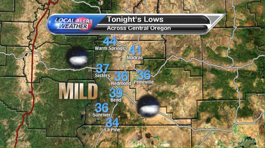 RussellBirdKTVZ's tweet photo. We're mild again tonight and warm tomorrow! @KTVZ https://t.co/pEI1TvOs3c