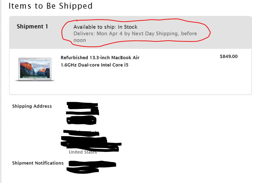 giselatreats's tweet photo. @AppleSupport ordered air on 4/1 for delivery on 4/4 by 12pm. You guys changed to 4/6 due to an INTERNAL error! https://t.co/zJMke39wEo