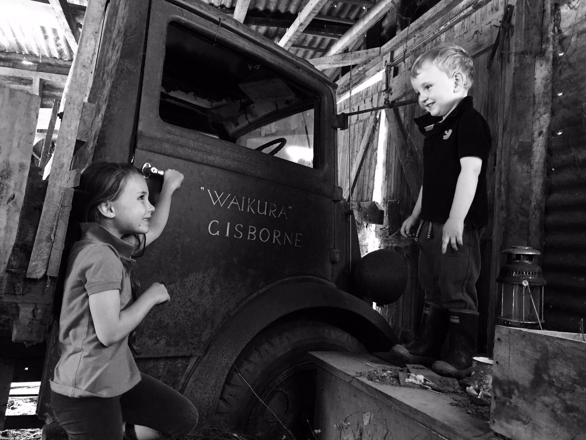 theofficenz's tweet photo. Exploring the old shed brings a few smiles https://t.co/mP4Gnim91D