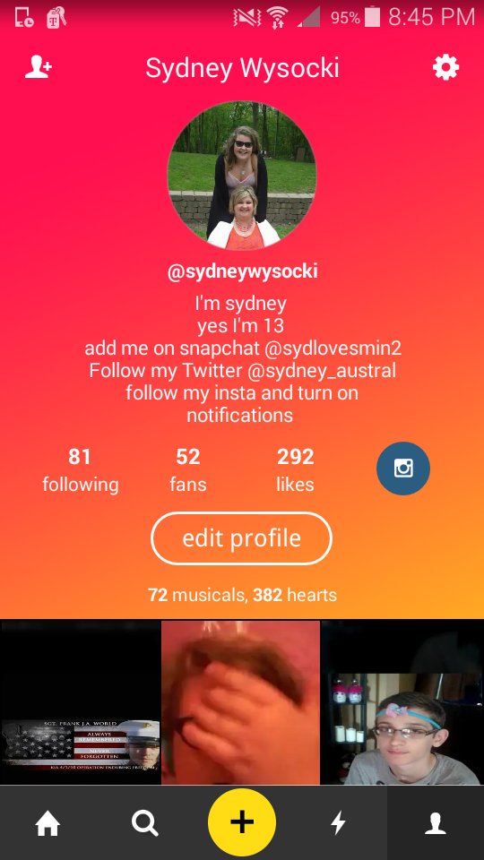 Sydney_austral's tweet photo. Go follow my musicl.ly @sydneywysocki https://t.co/0I6YHjiN9r
