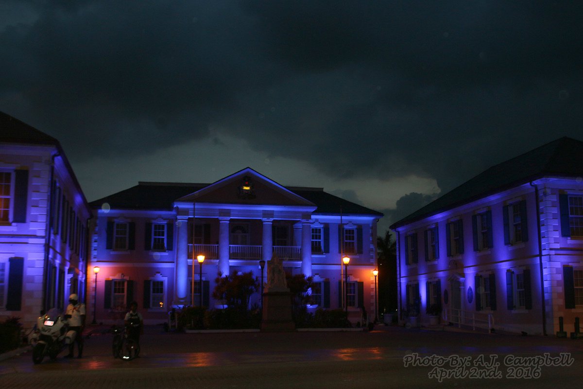 McSoupy's tweet photo. Nassau Bahamas #LightItUpBlue in honor of World Autism Awareness Day. #AutismDay2016 https://t.co/FcrHiq7DYX