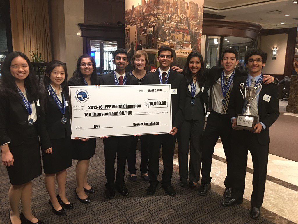 The entire Plano Sr IPPF team--World Champs 2016. Go Cats!!