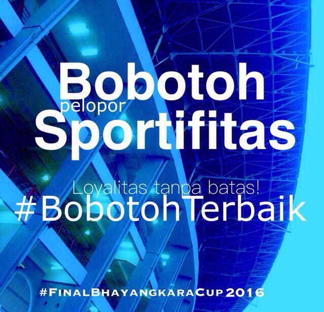 Bismillah.. Junjung tinggi sportifitas! Finalkan dgn damai #BobotohTerbaik #JuaraDeui Aamiin Ya Allah #PERSIBDay