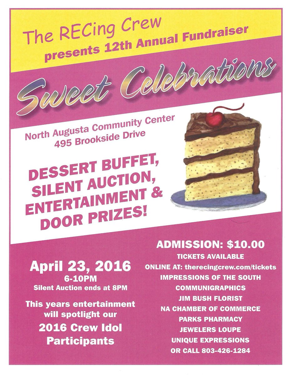 RecingCrew's tweet image. Looking forward to12th Annual Sweet Celebrations! This provides for our yearly programming #12ASCFR #therecingcrew