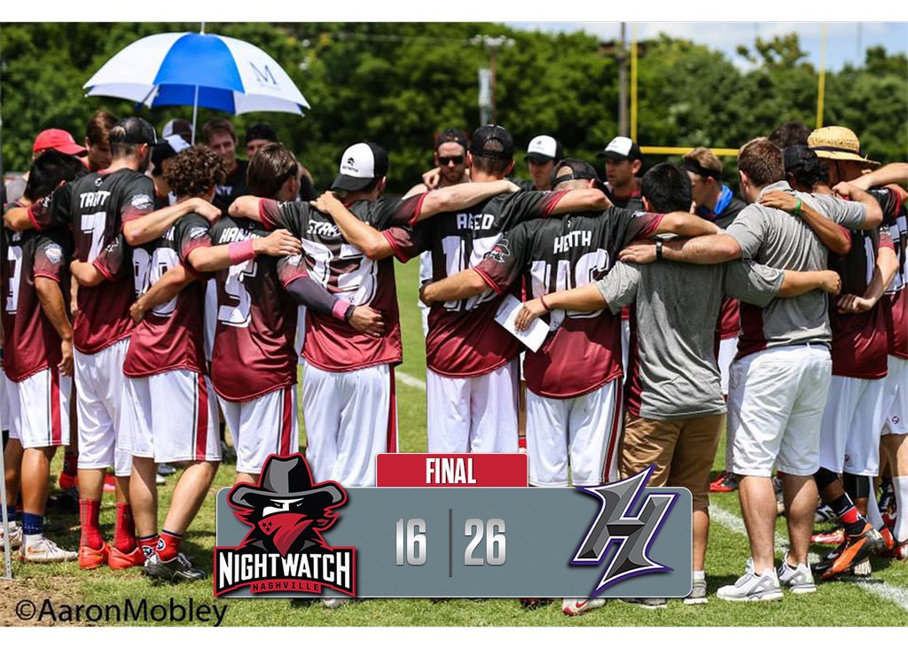 NshFans's tweet photo. Nightwatch lose to the Atlanta Hustle 26-16 to start off the 2016 season https://t.co/2CKArjPZEx