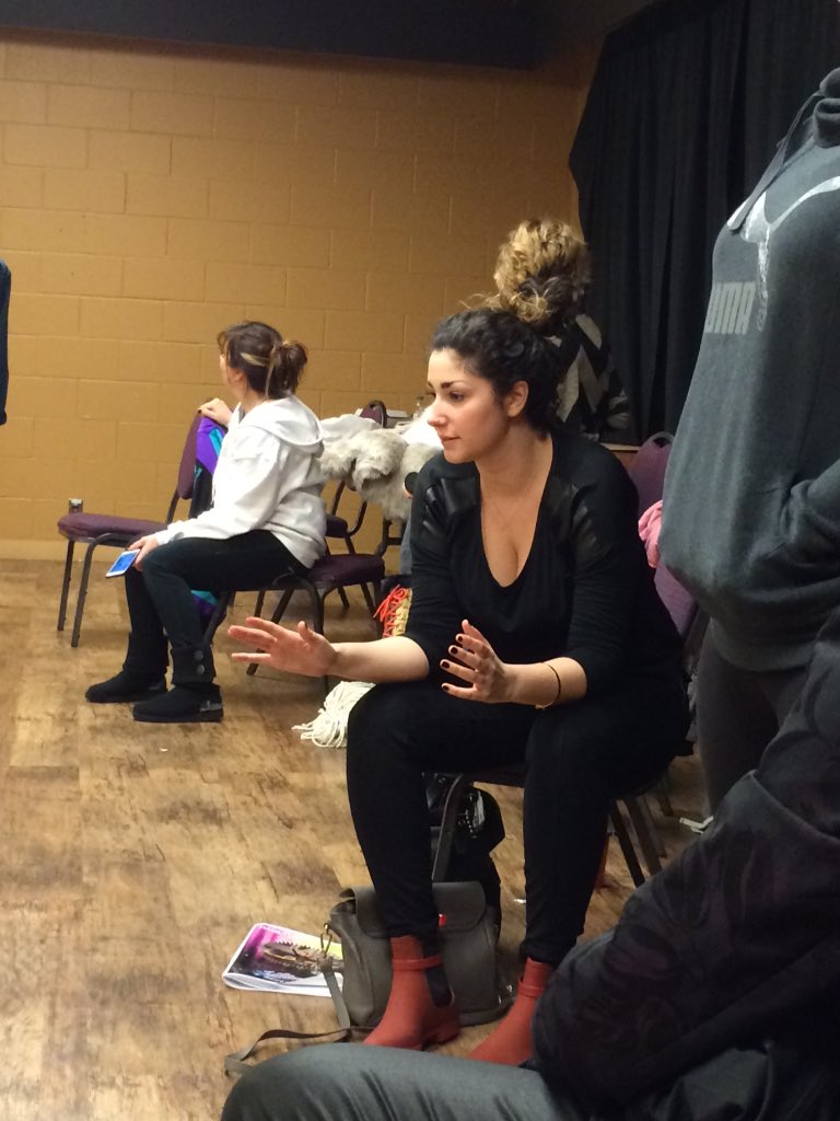 BalletEtc140's tweet photo. Miss. Melissa giving some last minute coaching before dancers hit the stage!#BEcontemp/lyrical #udchamilton https://t.co/6imgnSLifV