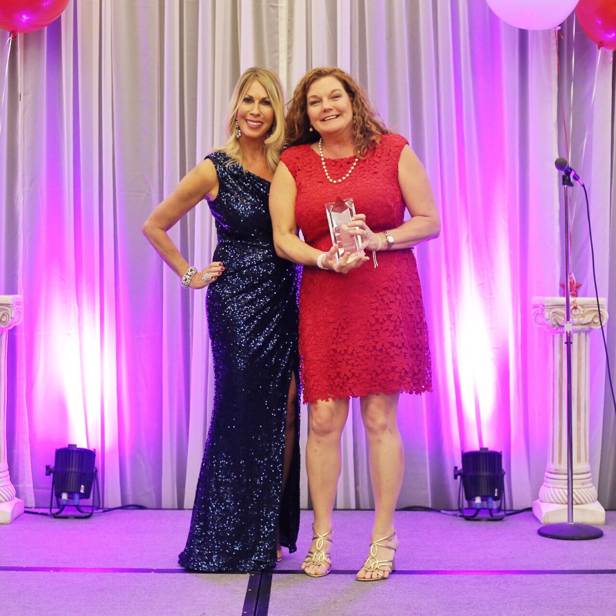 awconference's tweet photo. Congratulations to the "Woman of the Year", @alicehinckley! 🎉 What an amazing woman! #awc16sw https://t.co/4LN2vlo0Ms