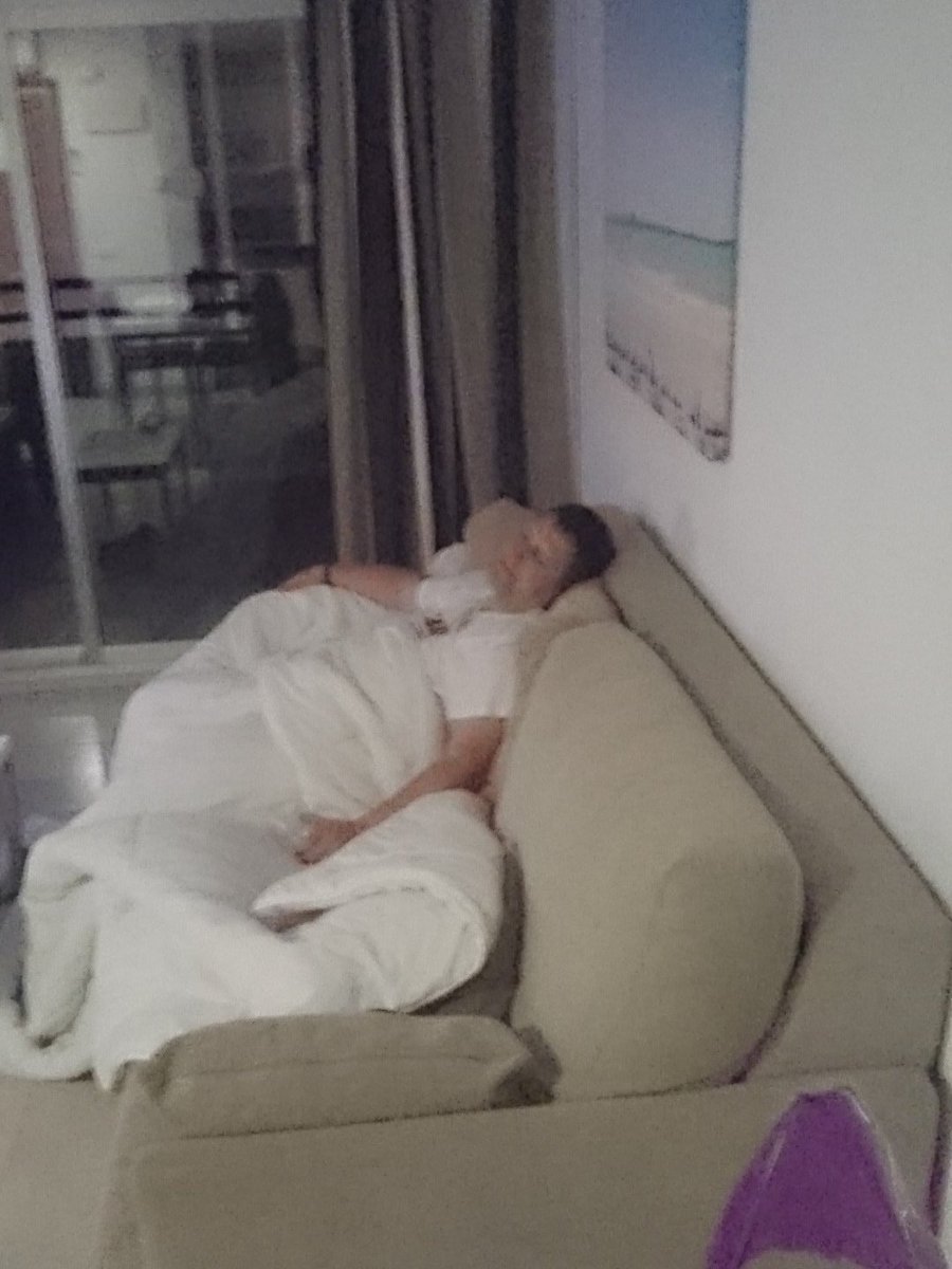 Technically, should he be in the recovery position?