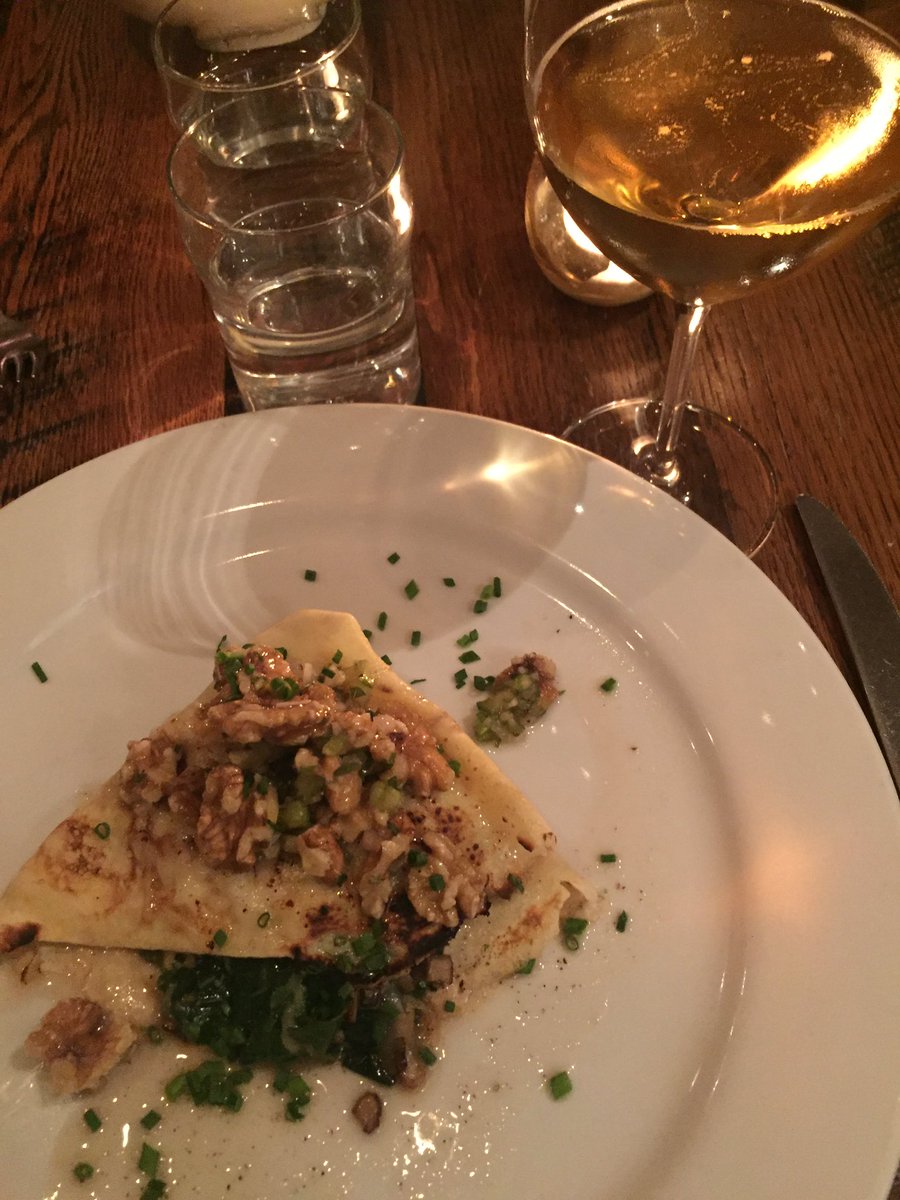 Crepe with cider. Delicious. Well done <a href="/JulienneSB/">Restaurant Julienne</a> , as usual!