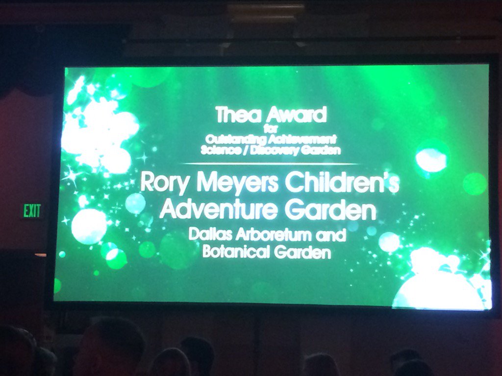 Thea Award of Excellence is Rory Meyer's Children's Adventure Garden !