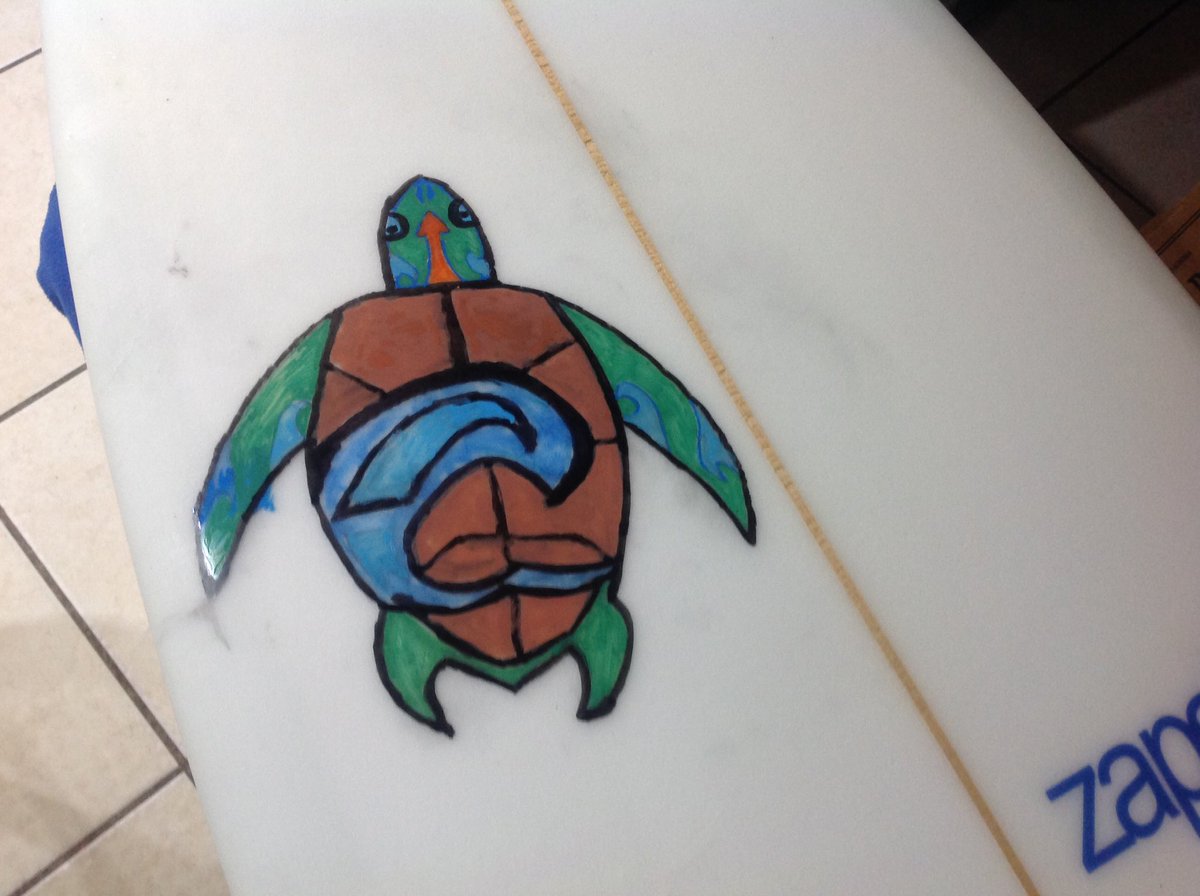 SurfZapstix's tweet photo. @SurfZapstix Sea Turtle Custom Graphics. #Supportyourlocalshaper @EasternSurfMag @bethanyhamilton @socalboarders https://t.co/Kg07ksZpSd